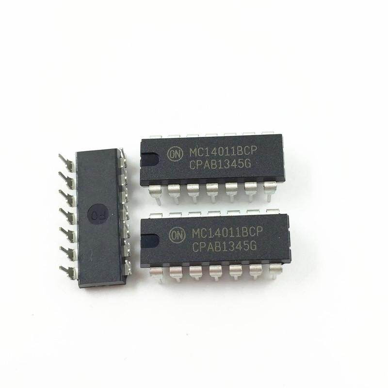 5pcs mc14011bcp dip-14 mc 14011 bcp dip14 b-suffix series cmos gates ic chip original