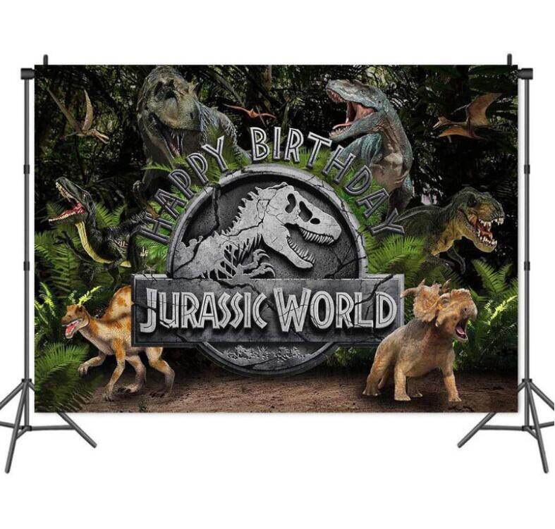 Jungle animals Jurassic world theme Backdrop Forest Dinosaur