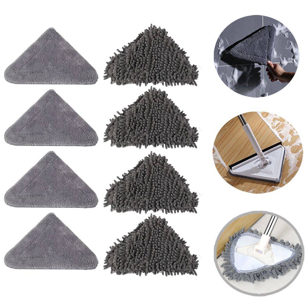 XUNJIE Multifunctional Replacement Flat Microfiber Wash Floors Dust Mop Mop Head Triangle Rag Mop Accessories
