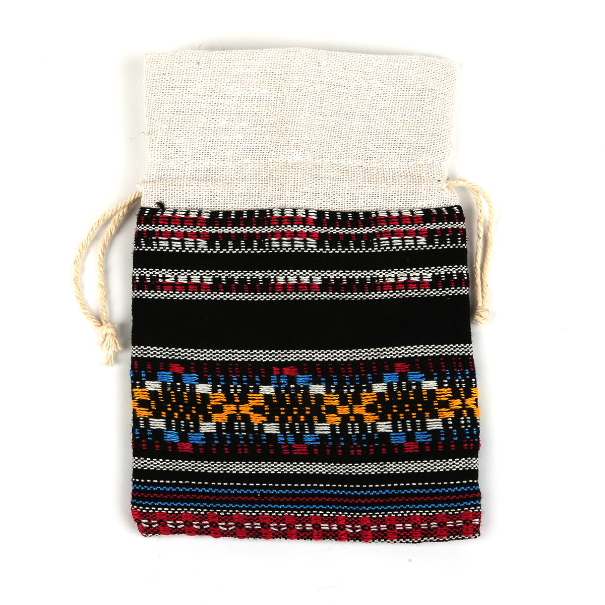 5pcs/Bag 11x16cm Fashion Cotton Jewelry Bags Ethnic Gift Bags Stripe Tribal Drawstring Bags Christmas Jewelry Earring Pendent Pouches