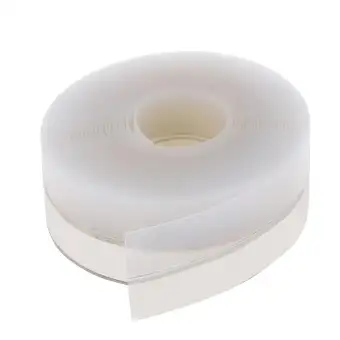 16ft 35mm Door Draft Stopper Sweep Silicone Adhesive Seal Strip