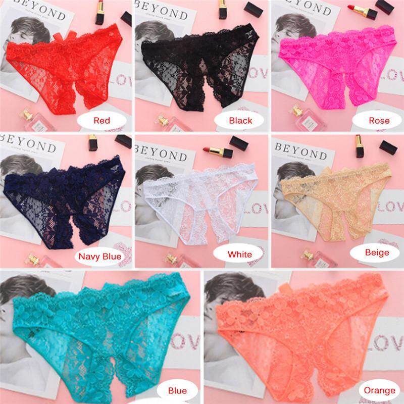 CCC Fashion Women's Sexy Lace Underwear Panties Open Crotch Lingerie Briefs Panty