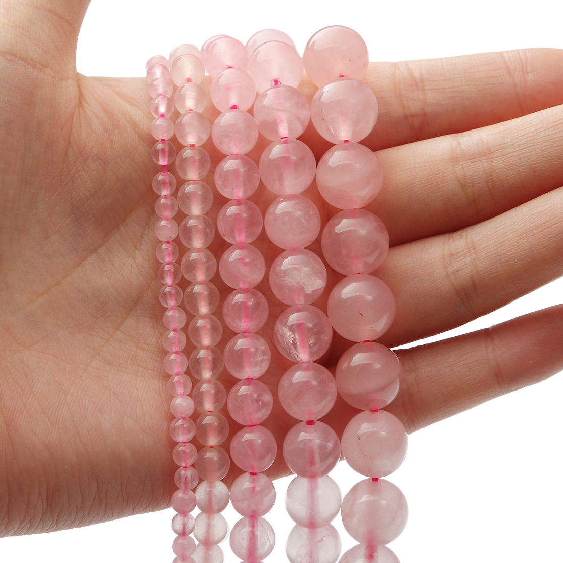 36 Pcs Natural Rose Pink Stone Beads - 10mm Gemstone Beads For Jewelry Making DIY - View #13
