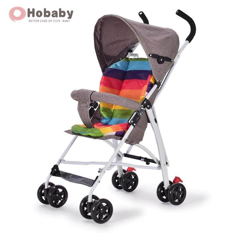 Hobaby Summer Simple Baby Stroller Foldable Anti-shock Light Infant Baby Stroller Pushchair With Cotton Pad Singapore