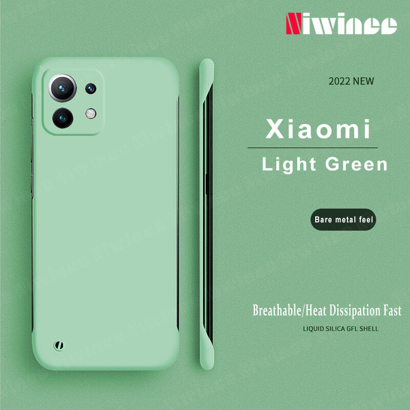 NIWINEE For Xiaomi Mi 11 Lite / Mi 11 Lite 5G / Mi 11 Lite 5G NE Case Rimless Color ultra thin Hard Back Cover Phone Case