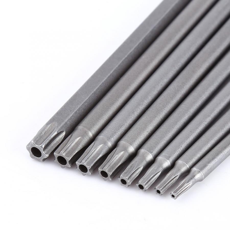 {hot} 150mm 8pcs Screwdriver Bit S2 Steel Star Head Screwdriver Set Bits Hand Tools Magnetic Screw Driver Set