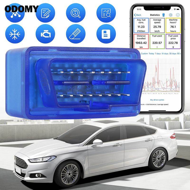 Auto Bluetooth Diagnostic Scanner Car Mini OBD2 Scanner Car Mini OBD2 Scanner Compatible with IOS and Android System Professional Auto Bluetooth Diagnostic Scanner Portable OBDII Code Reader Car Light Diagnostic Scan Tool for Car Auto