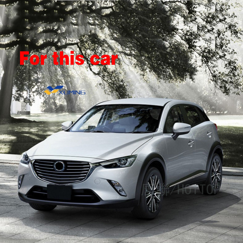 Xuming Dải Đèn Sương Mù Mạ Crôm Phía Trước Cho Mazda CX-3 2016 2017 Phụ Kiện Ốp Trang Trí