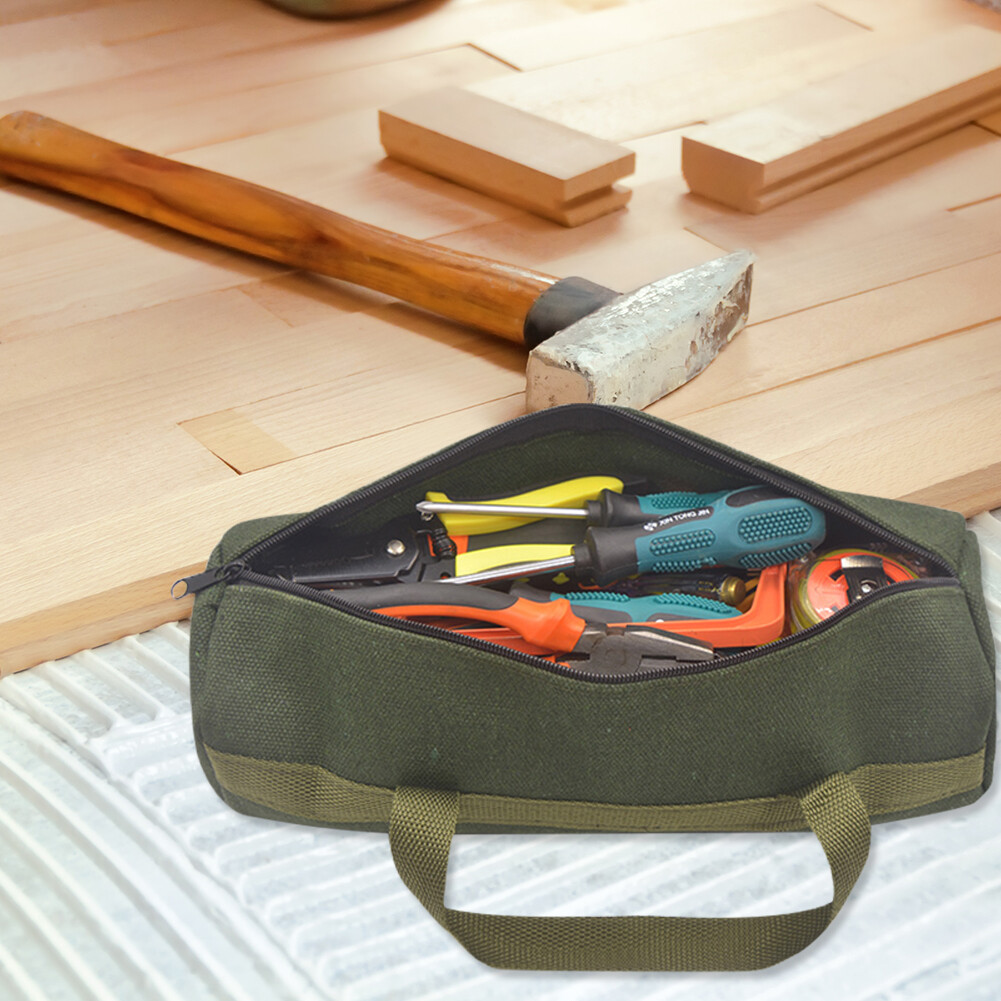 Electrical Tools Storage Organizer Bag Thicken Canvas Tool Pouch for Electrician Screwdriver Pliers