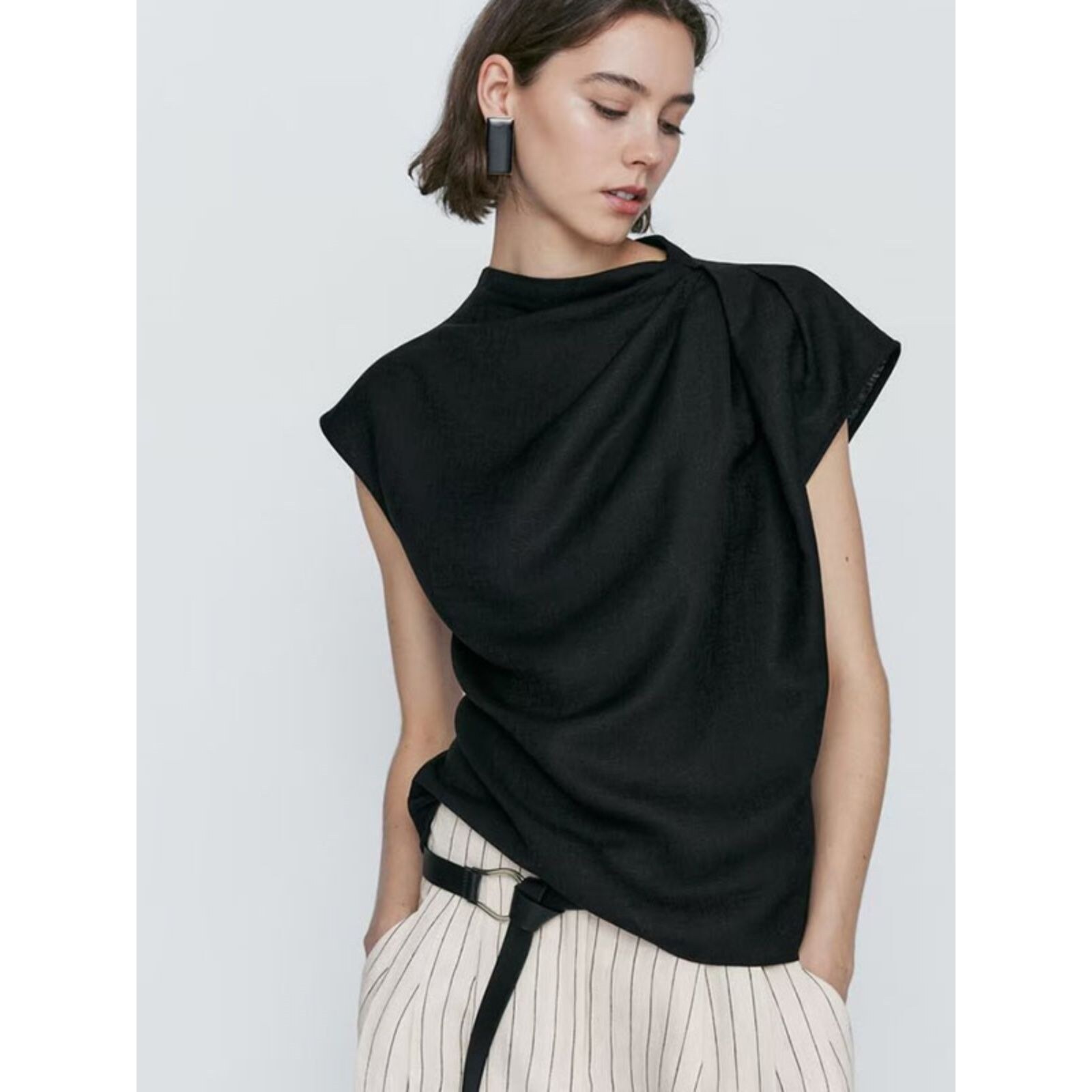 Genuine Spain Massimo Dutti MD Women's 2023 Summer New Arrival Shoulder