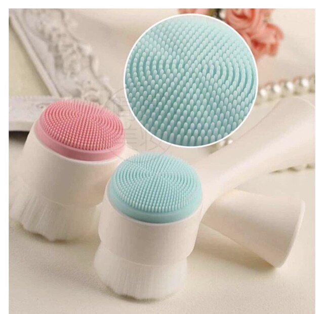 Máy Rửa Mặt Làm Sạch Sâu Hai Đầu Tiện Lợi Cọ Rửa Mặt