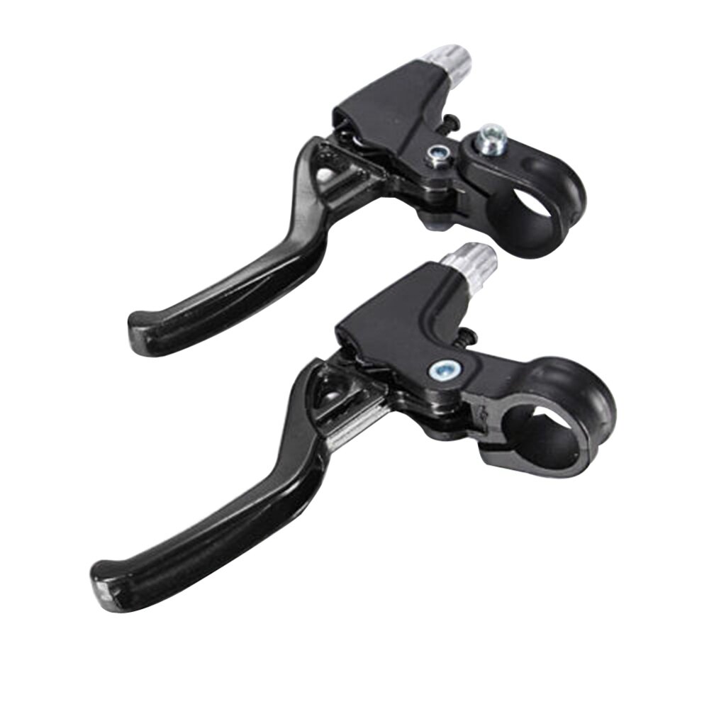 Lightweight ALLOY Brake Levers 2- finger Bike Bicycle BMX blue-Blue/Black/Silver