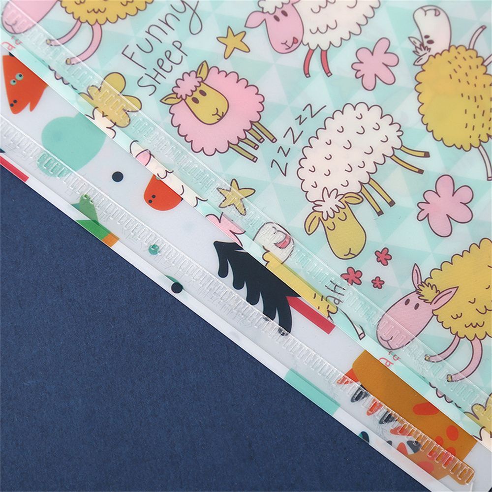 MMLUCK School Supplies Office for Student File Bag A4 File Folder Cartoon File Folder Document Bag Paper Organizer Bill Envelope