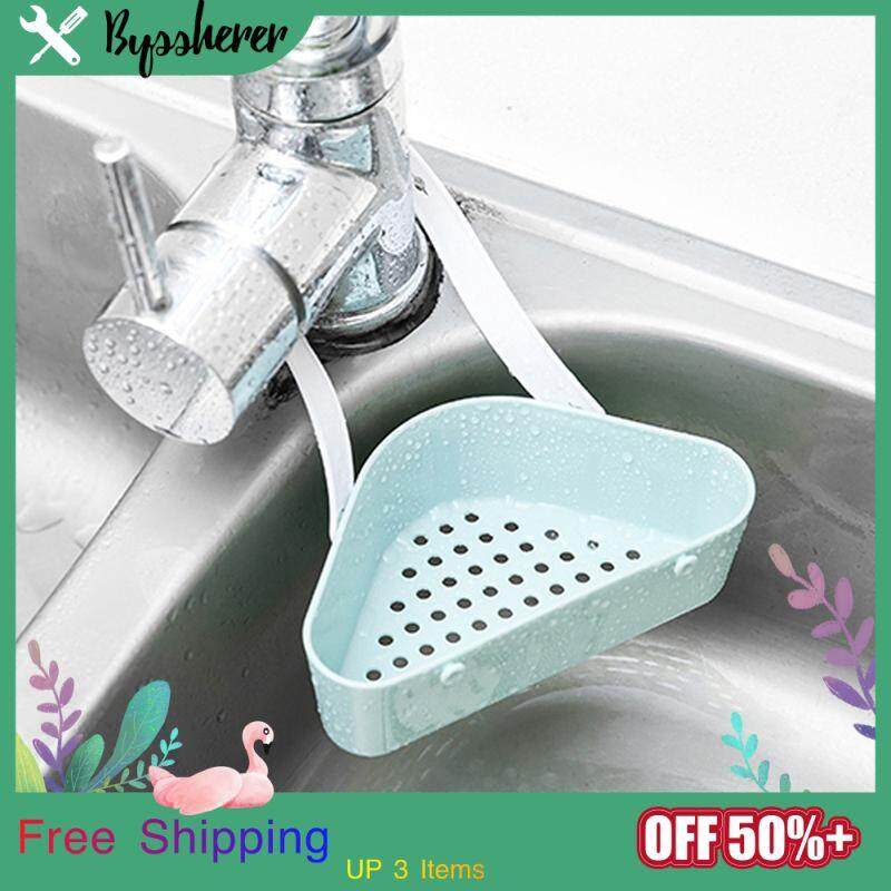 Byssherer Blue Green Pink Home Kitchen Bathroom Balcony Sink Rack Durable Non-Toxic Quick Drain Waterproof Moisture Faucet Sponge Drain Hanging Basket By Byssherer