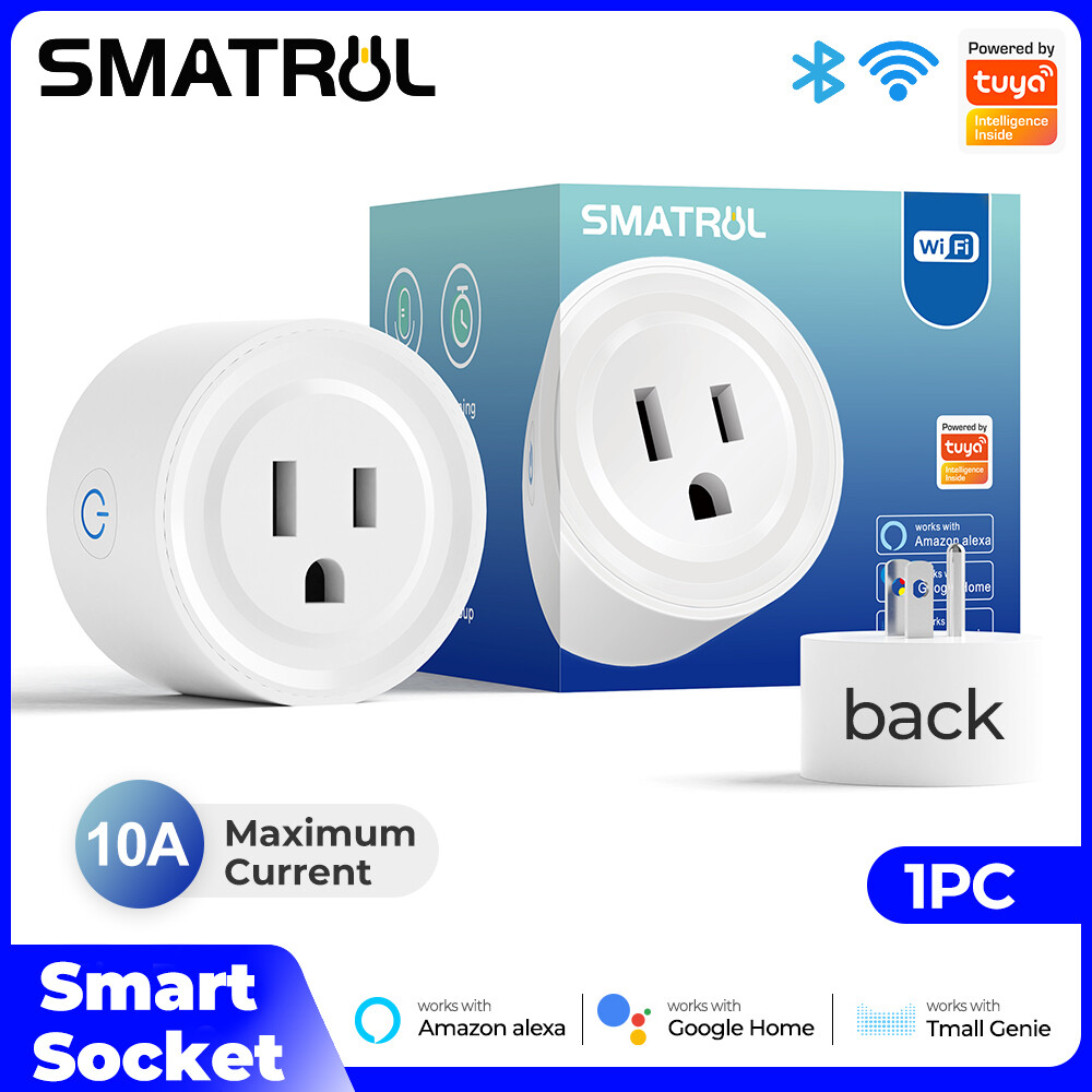 SMATRUL Smart Wifi Plug wifi Socket Switch with Power moniter
