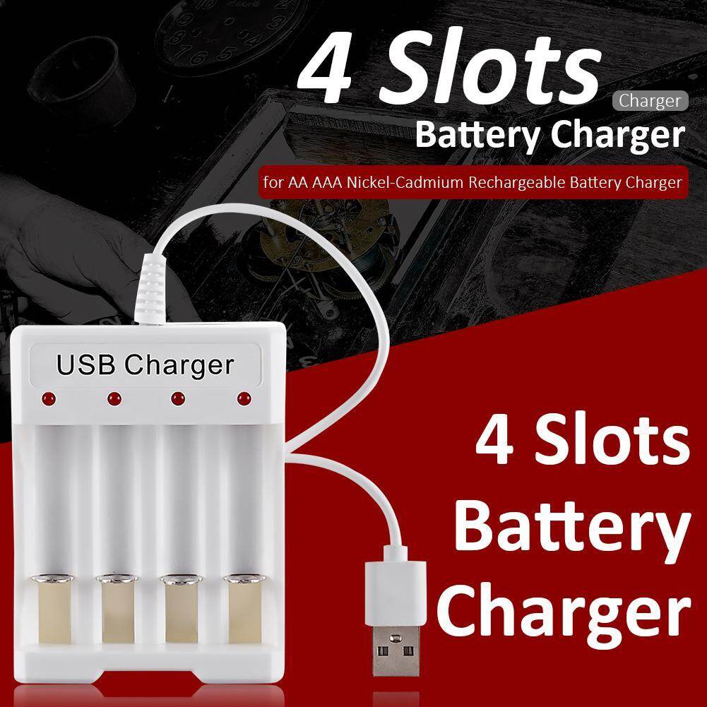 Bộ Sạc Pin USB Thông Minh AA/AAA Sạc Nhanh 4 Khe Để Điều Khiển Từ Xa Micro Đồ Chơi Máy Ảnh V. V.