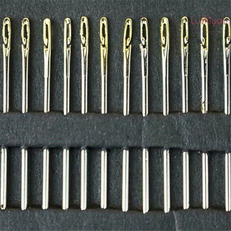 12 Chiếc Kim Cầm Tay Tự Ren Kim Đánh Dấu Kim Mù Mở Cạnh Nhiều Kích Cỡ Kim Tự Khâu Tay Phụ Kiện Tự Làm Thủ Công