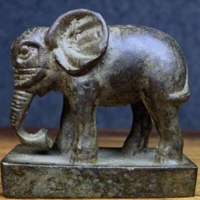 Used Goods Collection Pure Copper Elephant Old Seal Antique Old Goods Copper Ware Collection Old Items Copper Seal