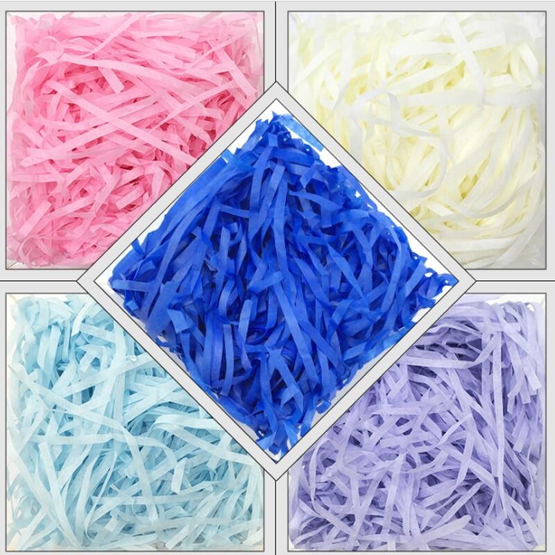 30g/50g/100g Colorful Shredded Crinkle Cut Paper Shred Filler For