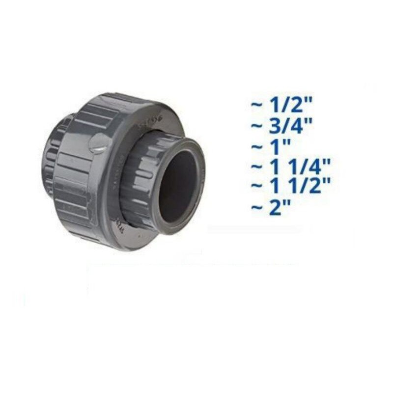 1/2" 2" PVC Union Coupling Lazada
