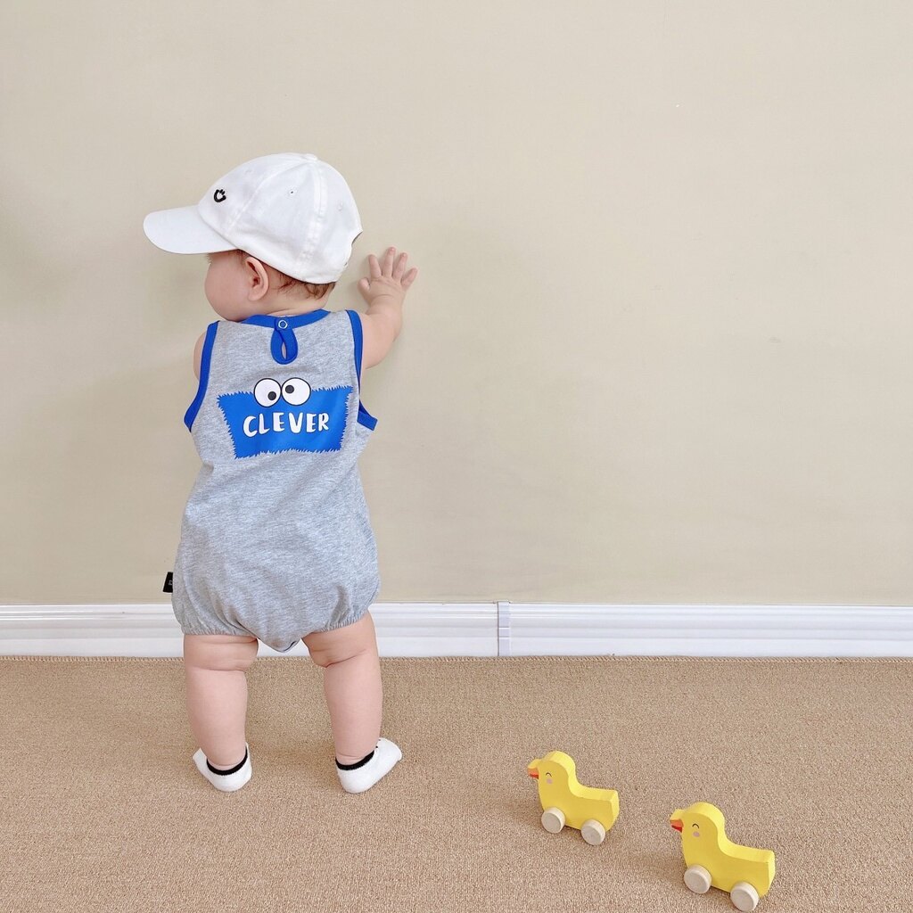 Summer Newborn Baby Romper Boys Bodysuit Baby Sleeveless Romper