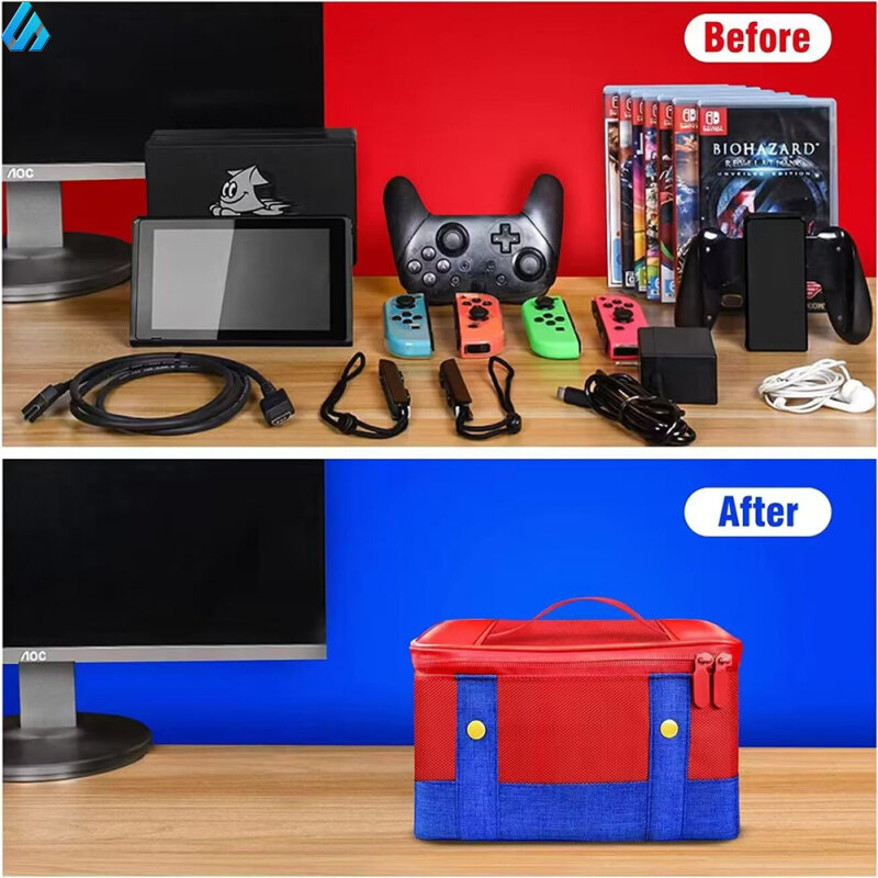 ESTO Christmas gifts Carrying Storage Case Protective Hard Shell Bag For Nintendo Switch Host Switch Oled