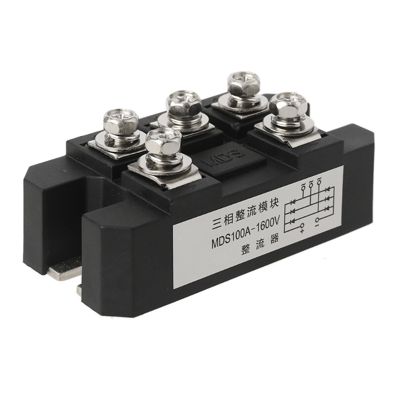 MDS100-16 Bridge Rectifier 100A 1600V 3-Phase Diode Bridge Rectifier Copper Bottom Plate Rectification Module