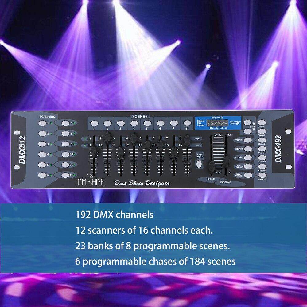 NEW 192 DMX Controller DJ Equipment DMX 512 Console Stage Lighting for ...