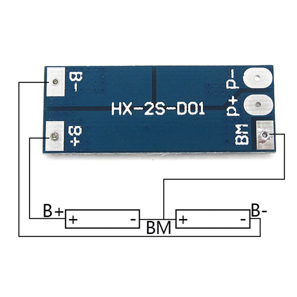 2S 8A 7.4V 8.4V Lithium Lipo di động 18650 Li-ion BMS pin sạc bảo vệ bảng PCB