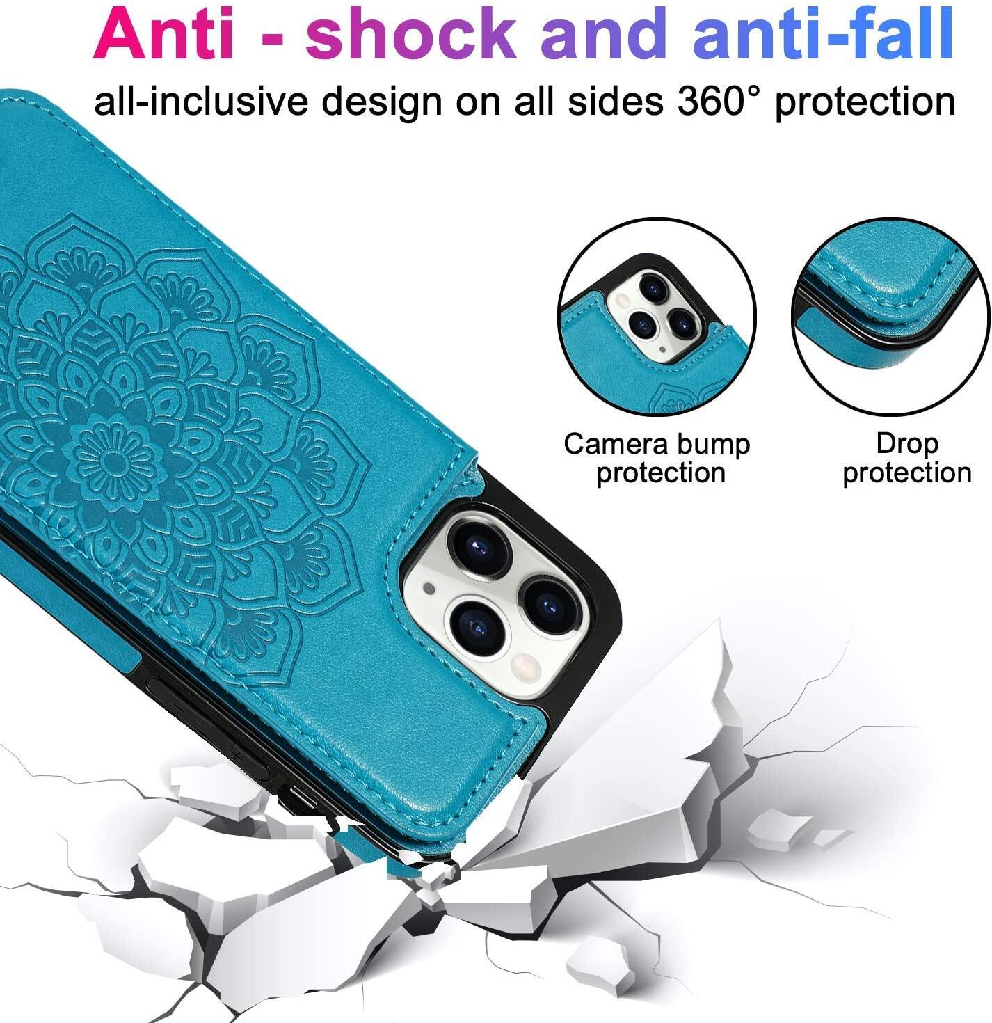 Cho trường hợp Ví iphone 17 Pro Max, ốp lưng khung khe đựng thẻ Mandala mỏng cho Iphone 17/Air/16 Plus/16e/15 Pro Max/15 Plus/14 Pro Max/13 Pro Max/12 Pro Max/12 Pro/12 Mini/12/11 Pro Max/11 Pro/11/XS Max/XR/x