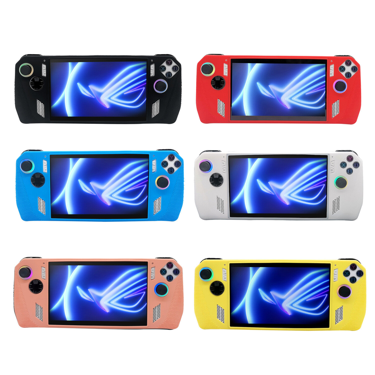 For ASUS ROG Ally Game Console Case Soft Silicone Protective Cover Anti-Scratch Protector Shell Sleeve Game Accessories
