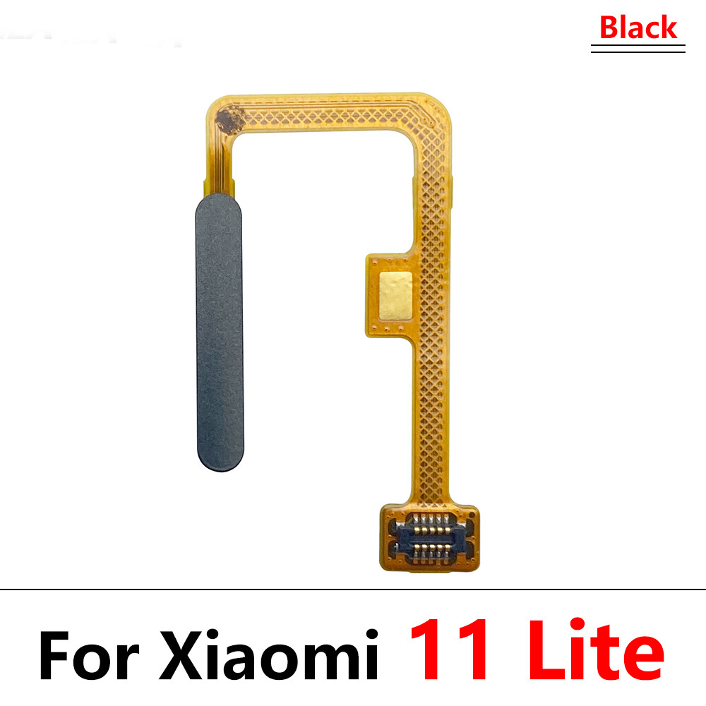 Cho Xiaomi mi 11 mi11 Lite cảm biến vân tay nhà phím trở về nút menu dải dây mềm cáp không cảm ứng ID