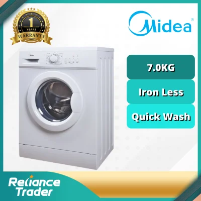 MIDEA 7.0kg Front Loading Washing Machine MFL70-S1202E MESIN BASUH