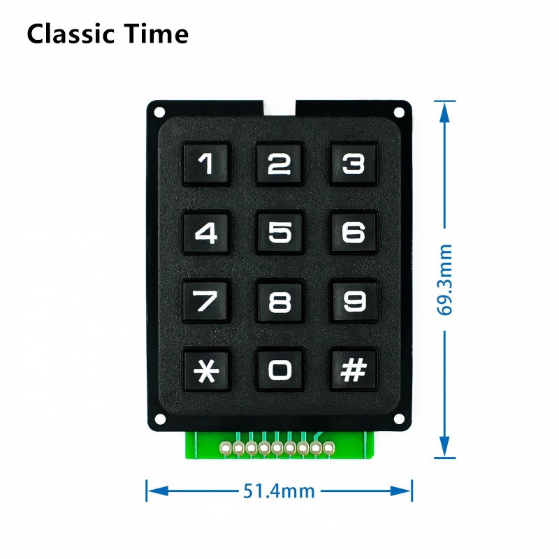4 x 4 4 x 3 matrix array 12 16 keys 43 switch keypad matrix keyboard module for arduino