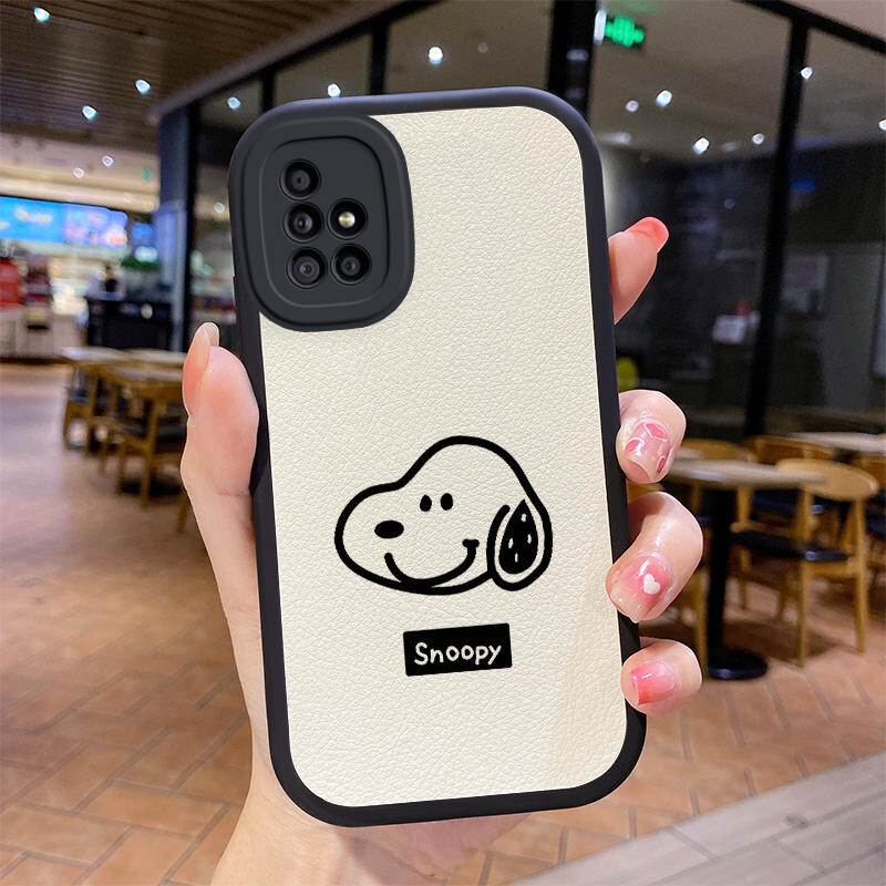 Ốp Lưng Samsung A51 Ốp Lưng Snoopy nữa da mềm silicon bảo vệ máy ảnh chống rơi chống rơi