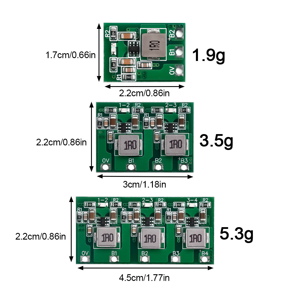 DM Bảng Cân Bằng Chủ Động Thông Dụng Pin Lithium Ternary 2-3-4S 1,3A Mô-đun Bảng Mạch Truyền Năng Lượng
