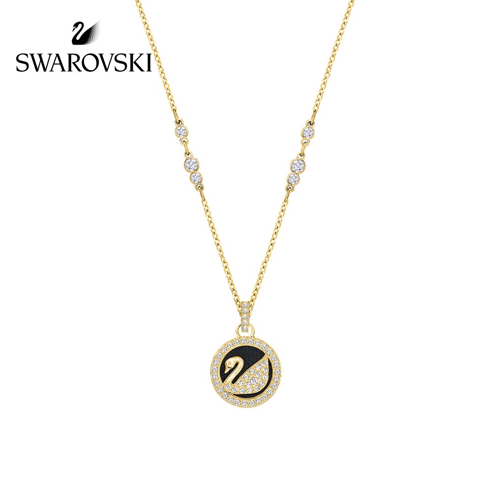 swarovski leather necklace