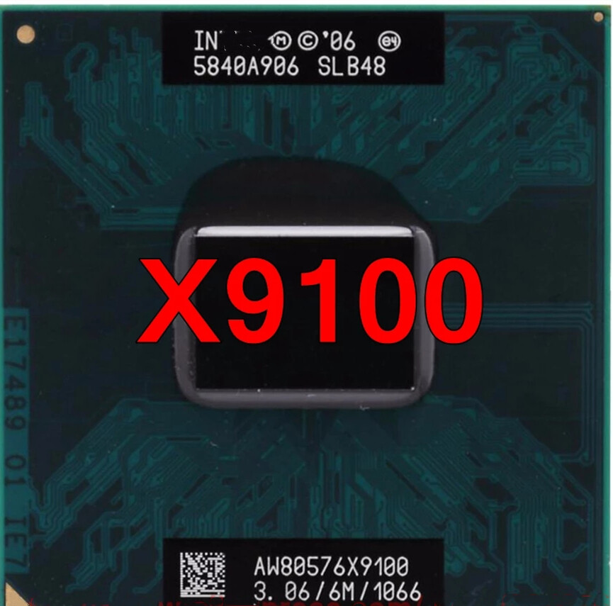 Core Laptop processor X9100 CPU 6M Cache 3.06 GHz 1066 MHz FSB Dual ...