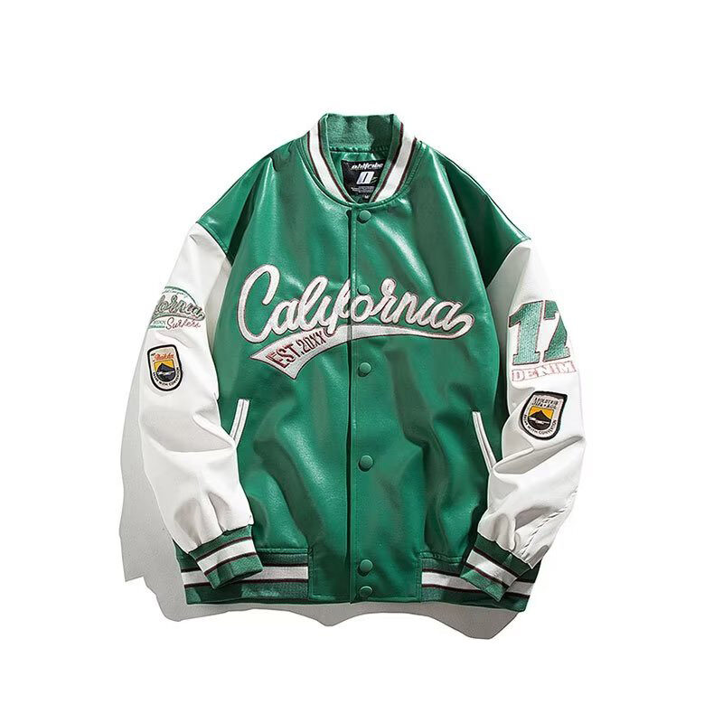 YIPINYOUYOU丨Men's jacket - leather jacket baseball uniform male couple jacket embroidered casual coat