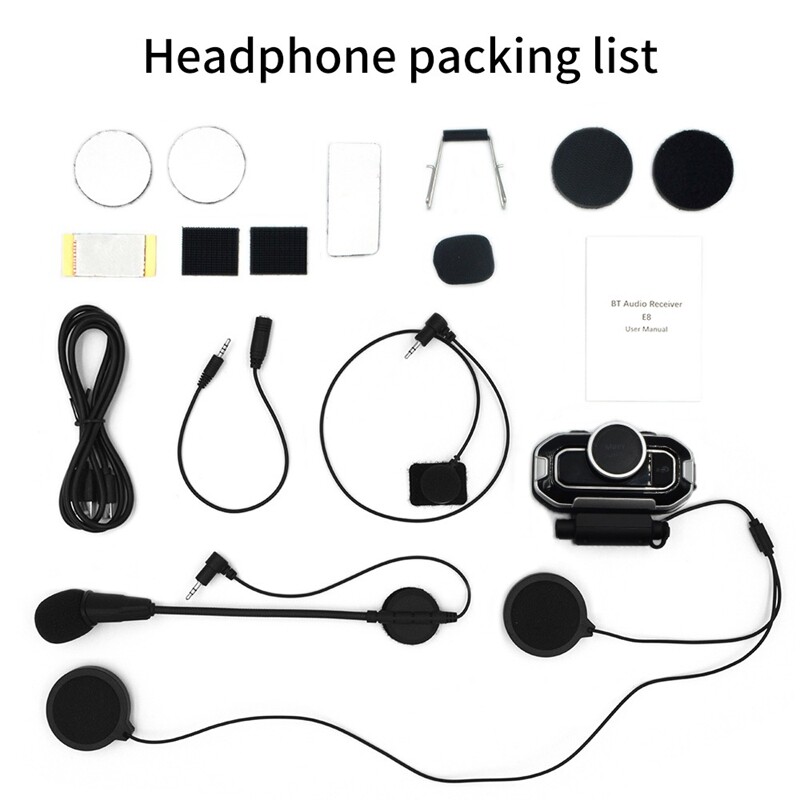 Bluetooth 5.0 Motorcycle Helmet Earphone Headphone FM Radio