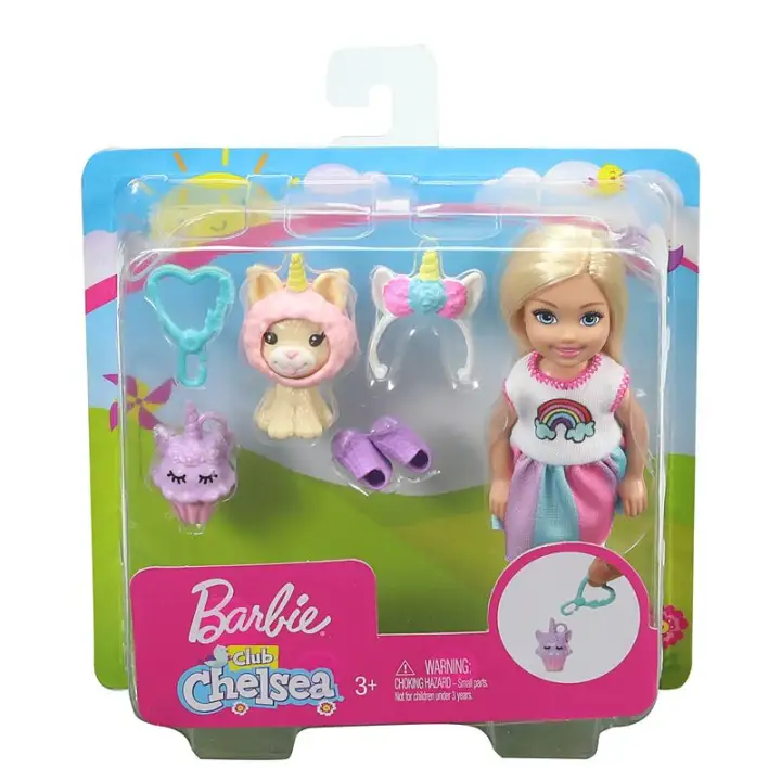 barbie club chelsea unicorn doll