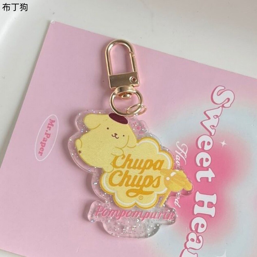 Ins Acrylic Cartoon Sanrio Key Chain Key Pendant Cute Bag Pendant