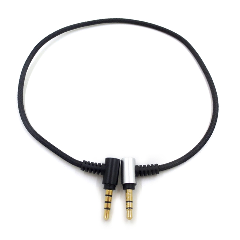 3.5mm TRS to TRRS Adapter Cable Patch Microphone Cable Coiled Mic Cord for Smartphone for Rode SC7
