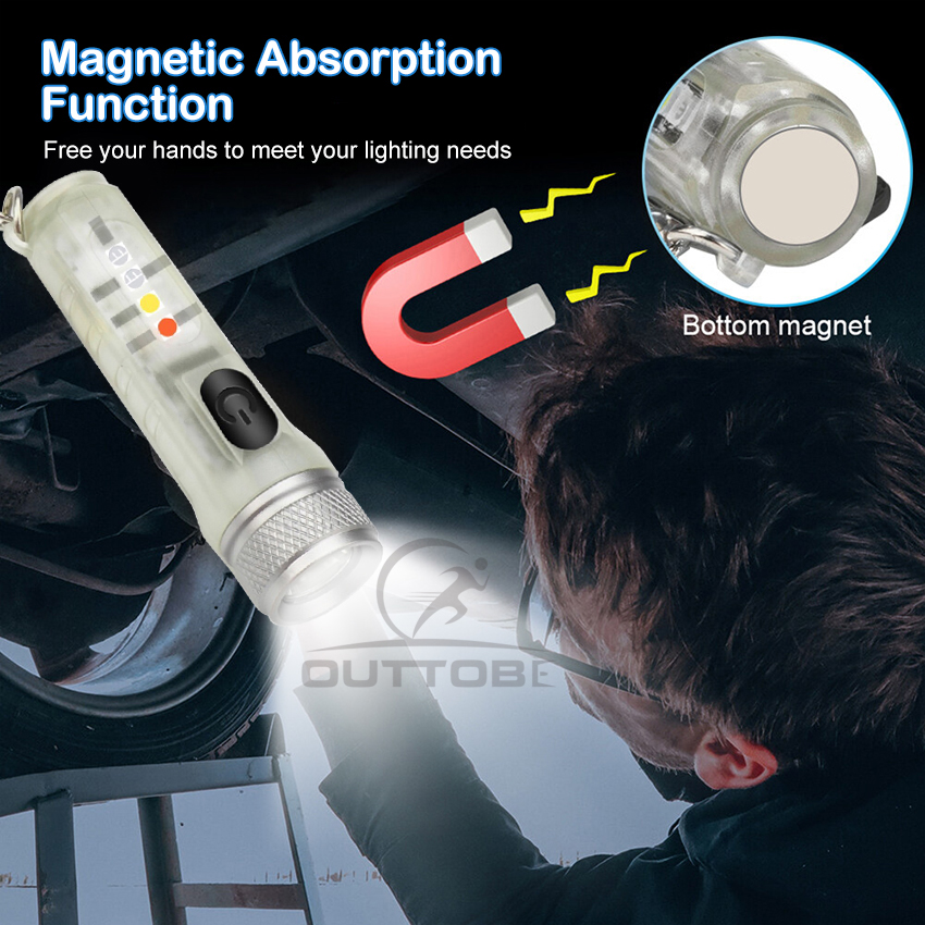 Outtobe Đèn pin kiêm móc khóa SST20 đầu ra tối đa 500 lumens