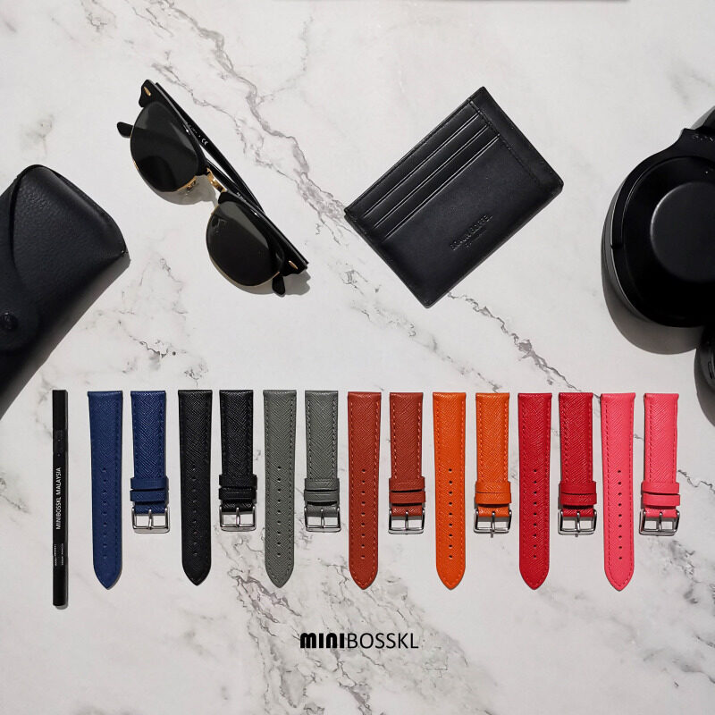 20mm Watch Strap, Premium Saffiano Leather Malaysia
