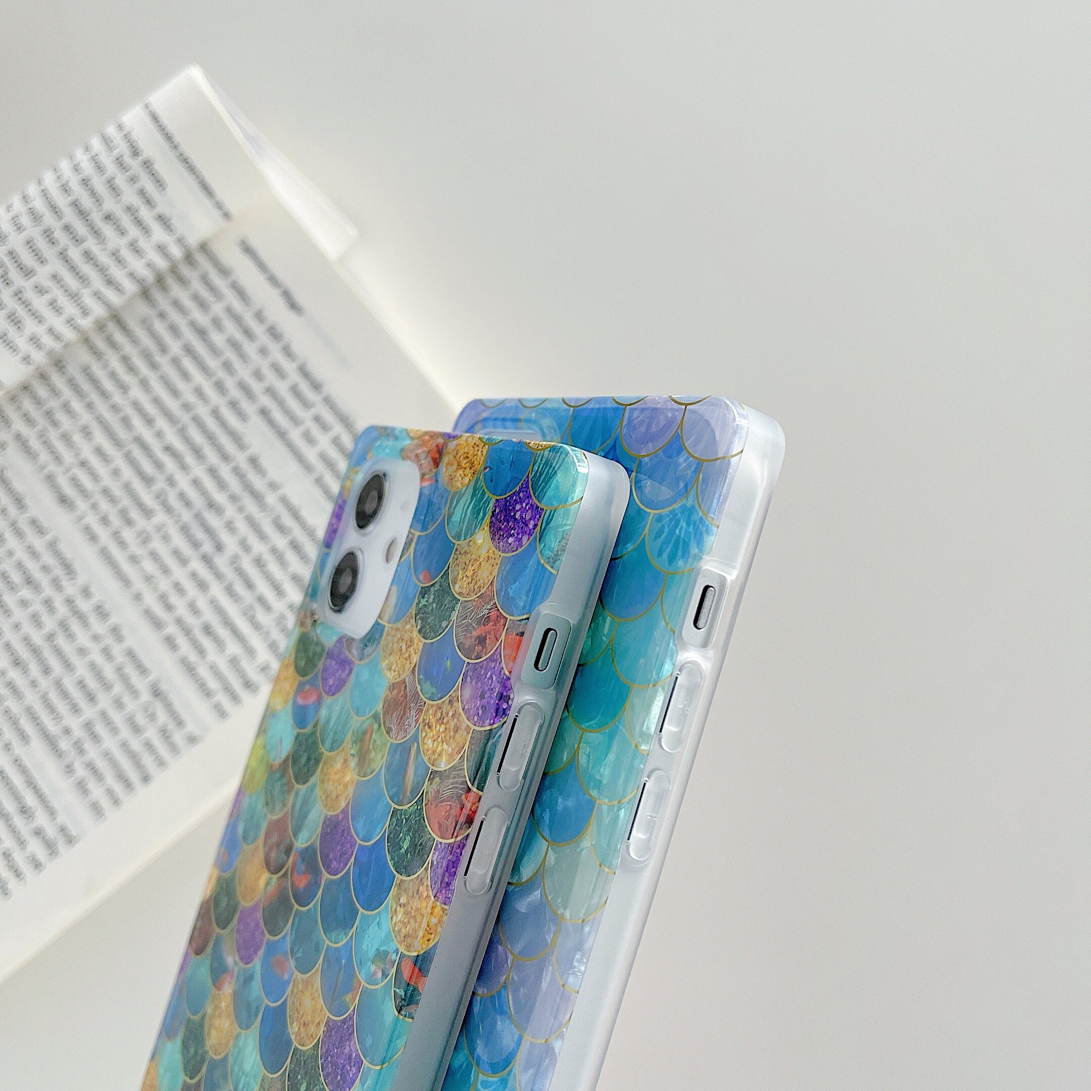 KISSCASE For iPhone 14 Pro Max Square Electroplating Shell Pattern Soft TPU IMD Case Anti-drop Pattern Phone Case For iPhone 14 Plus 13 12 11 Pro Max Xr Xs Max X Back Cover Case