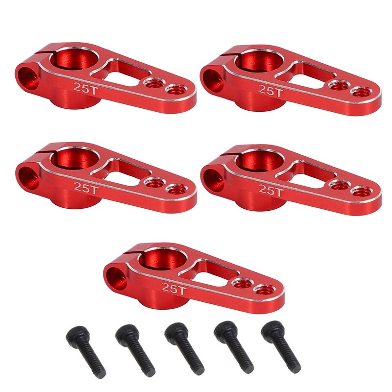 5pcs aluminum alloy 31mm 25t steering servo arm horn for futaba sakura d4 1/10 rc drift car crawler parts
