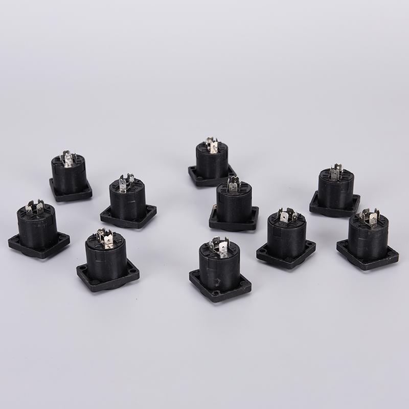 10x Speakon 4 Pin Female jack Compatible Audio Cable Panel Socket Connector Hot Sale