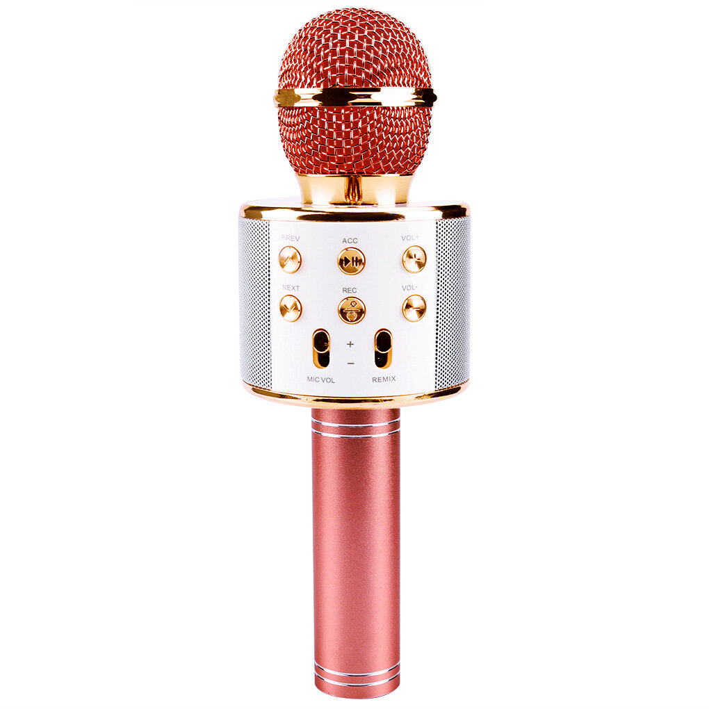 KTV Party Bluetooth-compatible Handheld Microphone Portable Wireless Volume Adjustment Karaoke Speaker Mic Button Operation