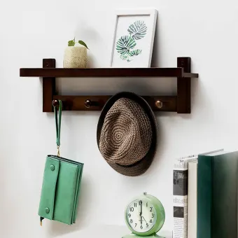 hat and coat rack with shelf